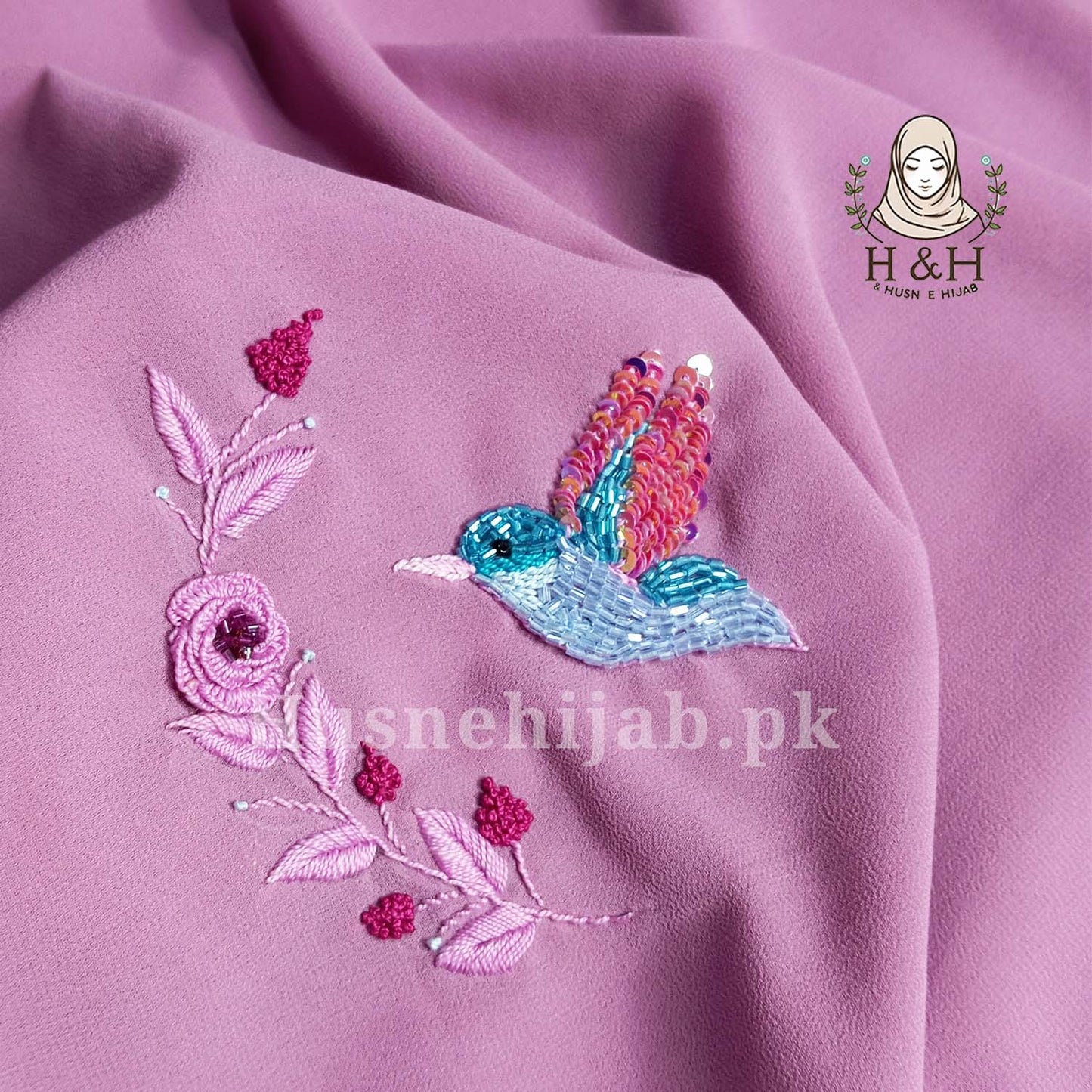 Embroidered -Formal - Lilac