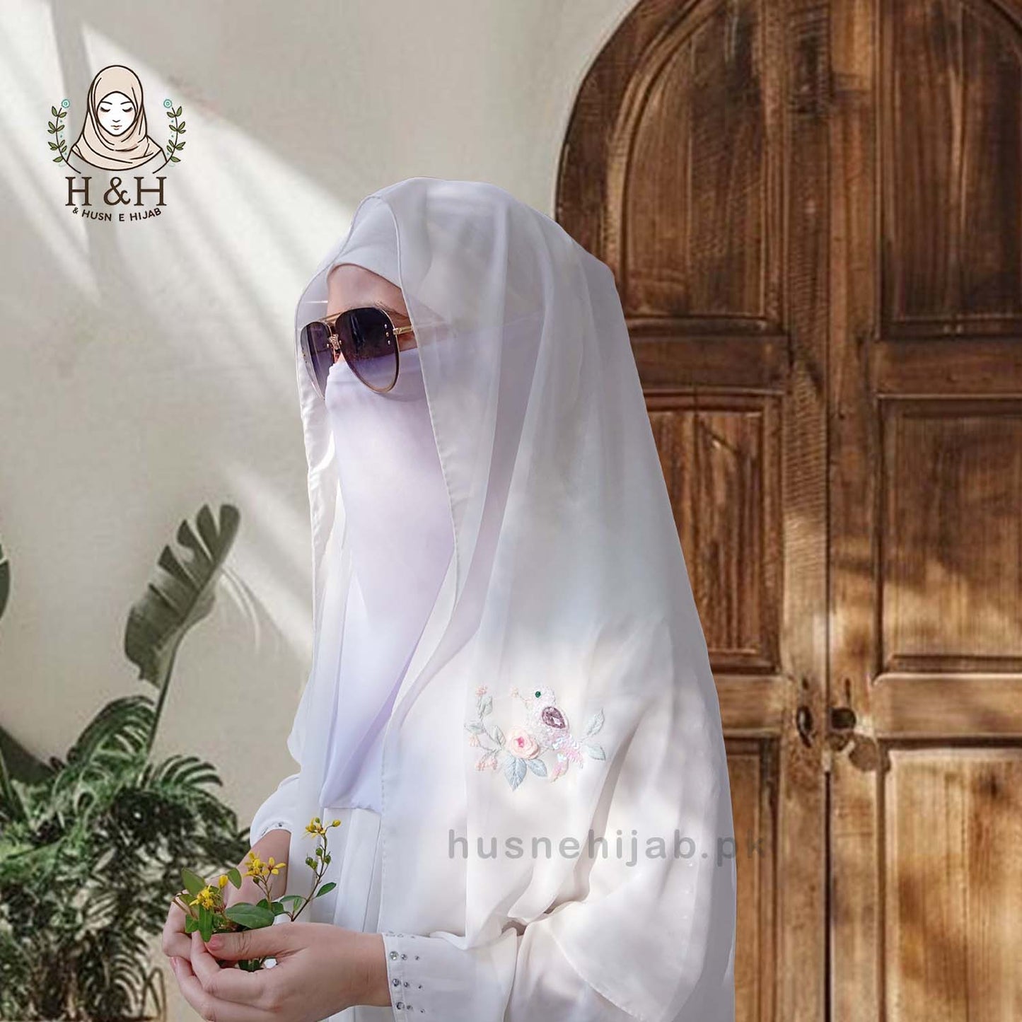 Embroidered -Formal | Greek White - Hand Work