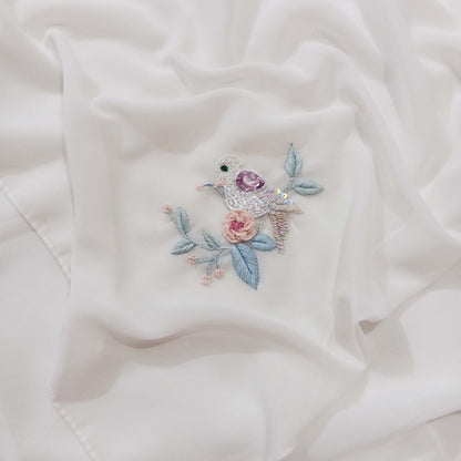 Embroidered -Formal | Greek White - Hand Work