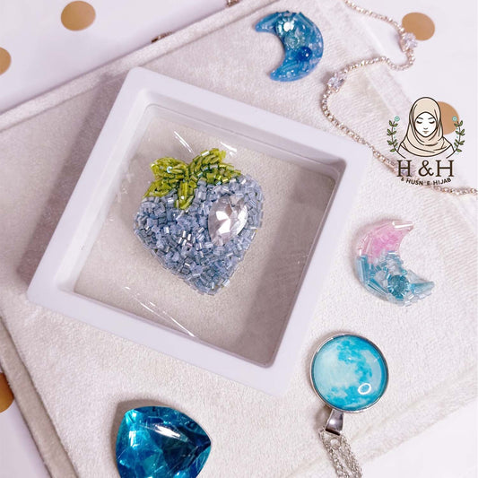 Crystal Hijab Pin Set | Berry