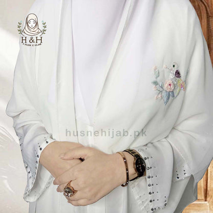 Embroidered -Formal | Greek White - Hand Work