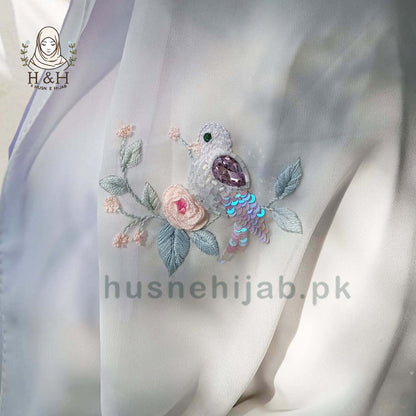 Embroidered -Formal | Greek White - Hand Work